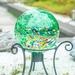 Arlmont & Co. Rovanio Glass Gazing Ball Glass in Green | 11.49 W in | Wayfair B1FB99754868416586D2E1C14CCD5049