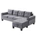 Gray Sectional - Latitude Run® Shamikka Upholstered Sofa & Chaise | 29.9 H x 105.5 W x 80.3 D in | Wayfair 4A78D64702984A38A290096D141F7D42