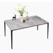 George Oliver Keitric 31.5" Dining Table Metal in Gray | 29.5 H x 31.5 W x 63 D in | Wayfair E2DE6712E1C74E359A06F3192516C84D