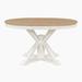 Gracie Oaks Amanveer 42" Extendable Dining Table Wood in White/Brown | 30 H x 42 W x 54 D in | Wayfair 9307CD691C334A918335DCB076E38D73