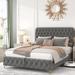 Red Barrel Studio® Elaijah Upholstered Platform Storage Bed Upholstered in Gray | 44.29 H x 56.89 W x 78.39 D in | Wayfair