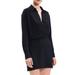 Rosi Long Sleeve Faux Wrap Mini Shirtdress