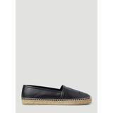 Ysl Embossed Flat Espadrilles