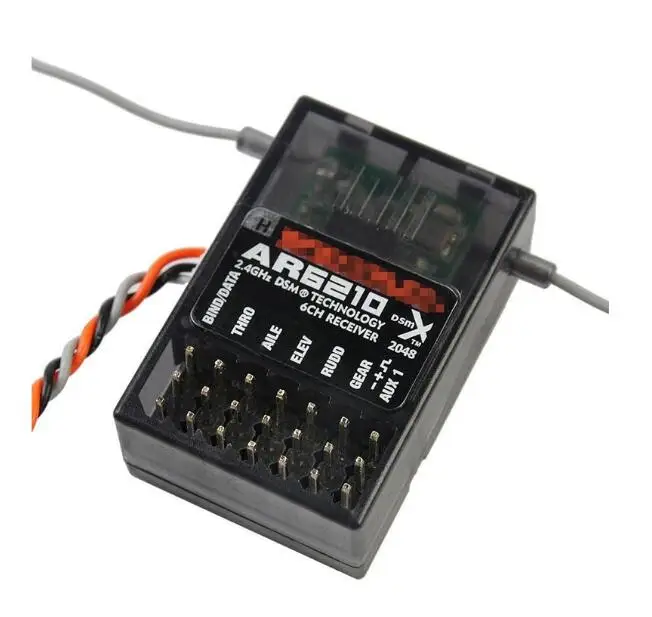 2,4 GHz 6CH Empfänger unterstützt DSM2 DSMX für Spektrum AR6210 JR Spektrum DX7s DX8 DX9 Dx18 Sender Image