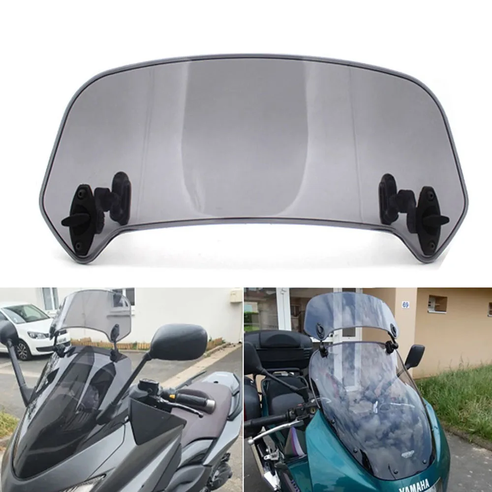 Motorrad Universal Windschutzscheibe Verlängerung Einstellbare Spoiler Clamp-On Windschutzscheibe Deflektor Für BMW Kawasaki Yamaha Honda Suzuki