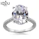 Iogou-5 0 ct Oval schliff Moissan ite Ring echtes Sterling Silber für Frauen Luxus Labor Diamant