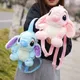 Sac à dos en peluche Disney Stitch mignon jouets pour filles et garçons sac d'école maternelle