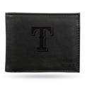 Black Texas Rangers Personalized Billfold Wallet