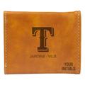 Brown Texas Rangers Personalized Trifold Wallet