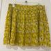 American Eagle Outfitters Skirts | American Eagle Outfitters Yellow Floral Pleated Skirt | Color: Yellow | Size: 6