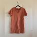 Athleta Dresses | Athleta Pullover Knee Length Shift Dress Short Sleeve Women’s S Orange Pocket | Color: Orange | Size: S