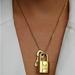 Louis Vuitton Jewelry | Authentic Louis Vuitton Padlock Necklace | Color: Gold | Size: Os