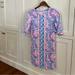 Lilly Pulitzer Dresses | Lilly Pulitzer Alligator Print Dress - Size Xs, 100% Pima Cotton | Color: Blue/Pink | Size: Xs