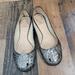 Tory Burch Shoes | 8 Tory Burch Pewter Silver Leopard Print Flats | Color: Gray/Silver | Size: 8