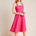 Anthropologie Dresses | Anthropology Maeve Pink Tomasa Quilted Pink Mini Dress | Color: Pink | Size: 2