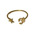 Kate Spade New York Jewelry | Kate Spade Gold Tone Rose Quartz Crab Starfish Cuff Bracelet | Color: Gold/Pink | Size: Os