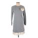 Twin-Set Simona Barbieri Casual Dress - Sweater Dress: Gray Dresses - Women's Size 2X-Small