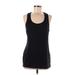 C9 By Champion Active Tank Top: Black Solid Activewear - Women's Size Large