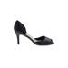 Kate Spade New York Heels: Pumps Stilleto Cocktail Black Print Shoes - Women's Size 8 1/2 - Peep Toe