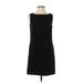 Ann Taylor LOFT Casual Dress - Mini: Black Solid Dresses - Women's Size 4