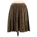 Old Navy Casual Midi Skirt Calf Length: Brown Bottoms - Women's Size P
