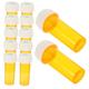 12pcs Transparent Travel Pill Box Medicine Weekly Holder Bottles Pocket Case Solid Powder Container Travel Pill Bottle Convenient Holder Positive and Negative Mini Bottle