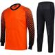 Men's Football Goalkeeper Foam Padded Jersey Shirt & Pants/Shorts/370 (Color : Orange2012, Size : Large)