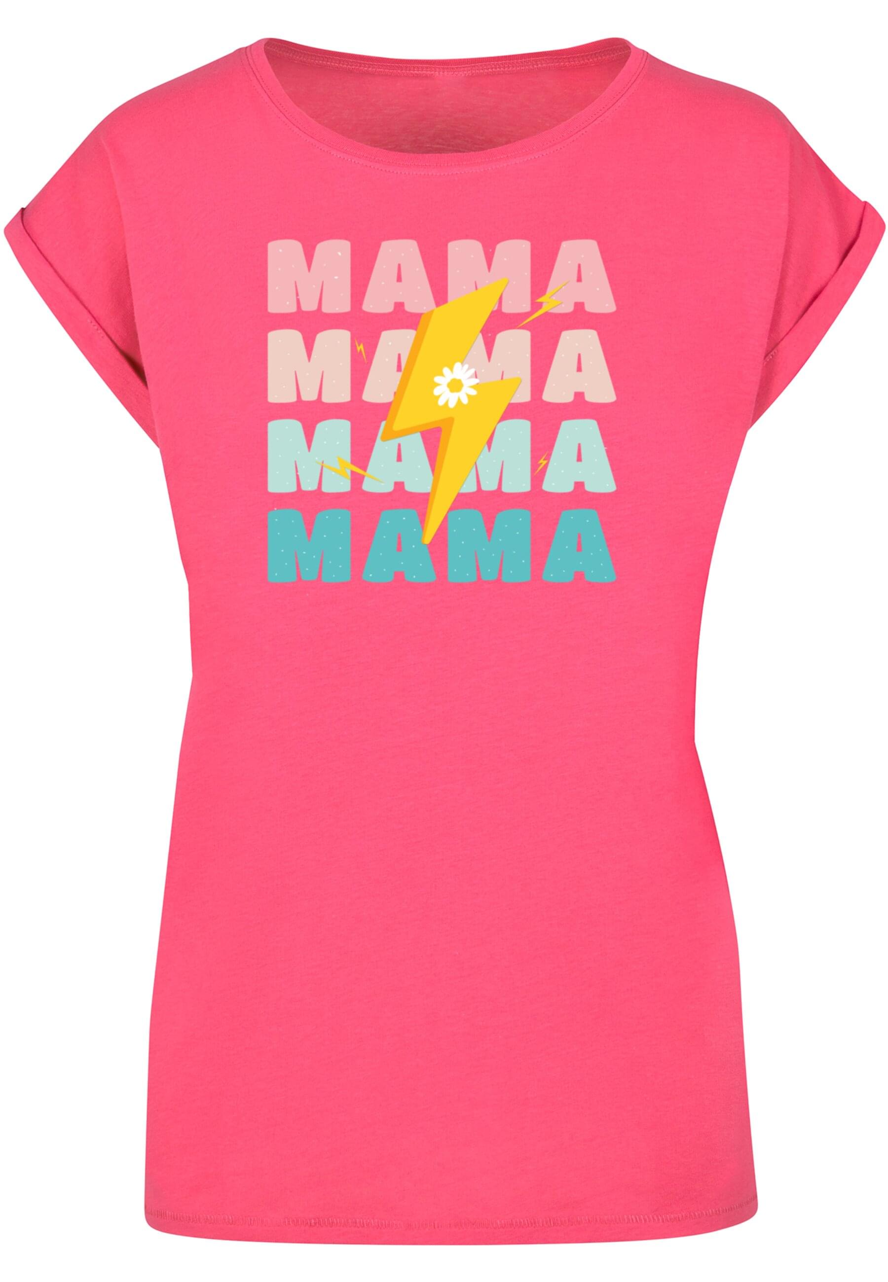 „T-Shirt MERCHCODE „“Damen Ladies Mothers Day – Mama T-Shirt““ Gr. S, pink (hibiskuspink) Herren Shirts T-Shirts“