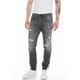 Slim-fit-Jeans REPLAY "ANBASS HYPERFLEX BIO" Gr. 34, Länge 32, dark grey used bw75g Herren Jeans Slim Fit