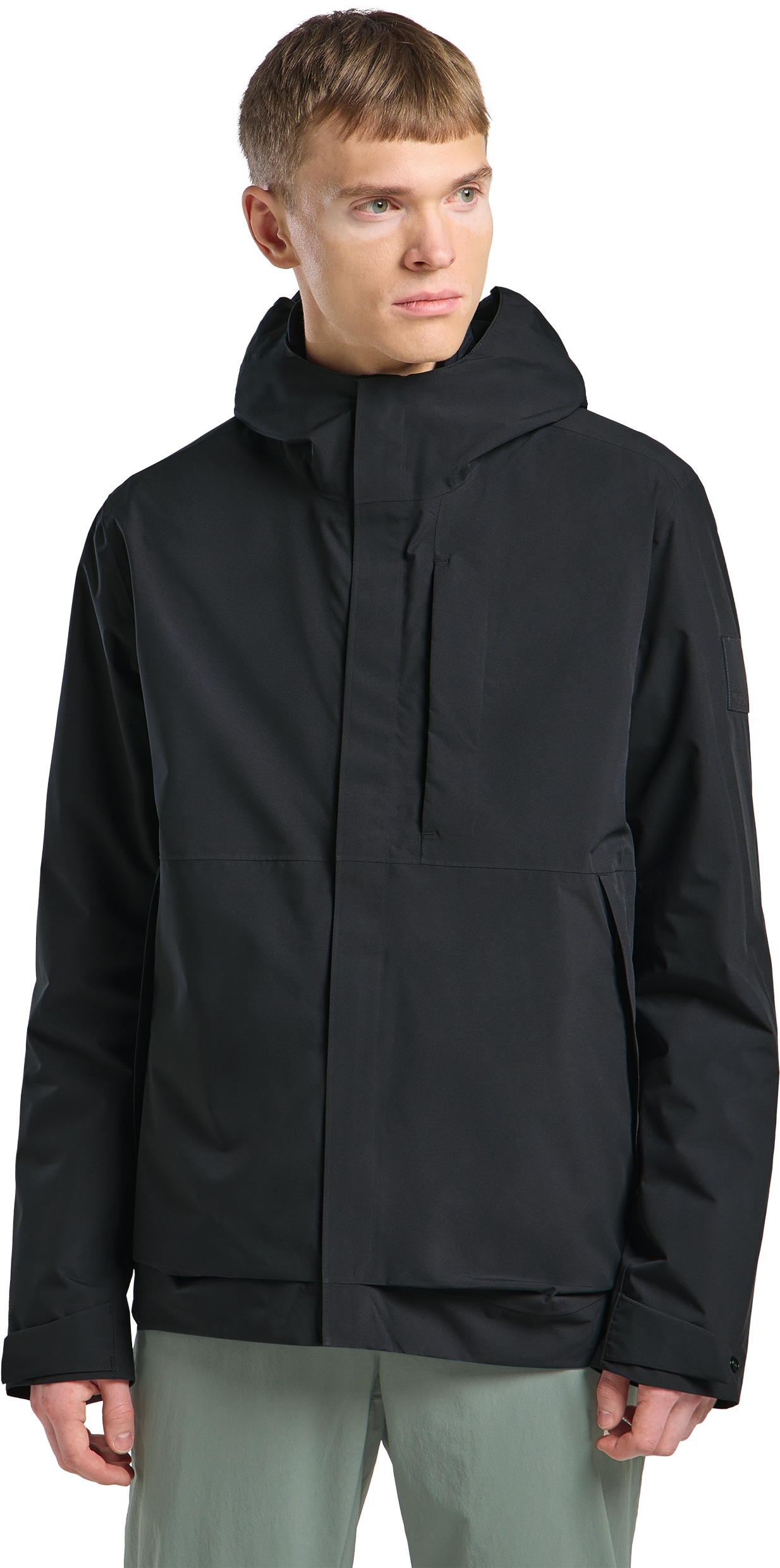 Funktionsjacke JACK WOLFSKIN "MAINKAI JKT M", Herren, Gr. L (52), grau (phantom), Oberstoff: 100% POLYESTER ; Futter 1:00% POLYESTER, Jacken Funktionsjacke