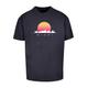 T-Shirt MERCHCODE "Merchcode Herren Miami X Heavy Oversize Tee-BY102" Gr. XL, blau (navy) Herren Shirts T-Shirts