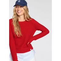 2-in-1-Pullover DELMAO Gr. 32/34, rot Damen Pullover 2-in-1-Pullover