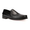 Slipper GEOX "U NEW DAMON A", Herren, Gr. 43, schwarz, Leder, elegant, Schuhe, Business Schuh, Loafer mit Blockabsatz
