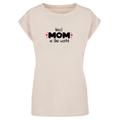 T-Shirt MERCHCODE "Damen Ladies Mothers Day - Best Mom In The World T Shirt" Gr. XL, beige (whitesand) Herren Shirts T-Shirts