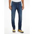 Slim-fit-Jeans TOMMY JEANS "SCANTON SLIM" Gr. 32, Länge 32, blau (denim dark blue) Herren Jeans Slim Fit