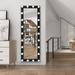 Latitude Run® 24 in. W x 65 in. H Hollywood Dressing Mirror Aluminum Frame w/ 5000K Color Temperature in Black | 65 H x 24 W x 2.5 D in | Wayfair