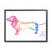 Stupell Industries Rainbow Dachshund Dog On Wood by Kendra Shedenhelm Print Wood in Brown | 11 H x 14 W x 1.5 D in | Wayfair ay-643_fr_11x14