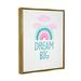 Isabelle & Max™ Dream Big Rainbow & Clouds Framed Floater Canvas Wall Art Design By Diane Neukirch Canvas | 31 H x 25 W x 1.7 D in | Wayfair