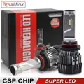 BraveWAY Super Bright 9006 / HB4 ampoules de phares LED pour voiture HIR2 / 9012 Lampes LED 12V 9005