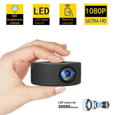 YT200-Mini budgétaire LED portable pour home cinéma appareil de projection multimédia écran LCD