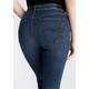 Skinny-fit-Jeans REPLAY "Luzien" Gr. 28, Länge 32, blau (darkblue) Damen Jeans 5-Pocket-Jeans Röhrenjeans