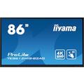 iiyama PROLITE Digitale A-Platine 2,18 m (86") LED WLAN 400 cd/m² 4K Ultra HD Schwarz Touchscreen Eingebauter Prozessor Android 24/7