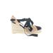 Zara Wedges: Espadrille Platform Bohemian Black Print Shoes - Women's Size 40 - Open Toe