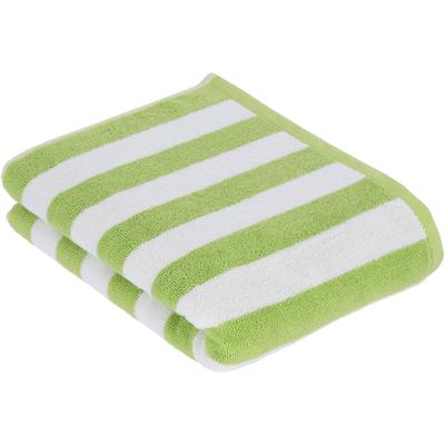 Badetuch VOSSEN "Calango", grün (meadow grün), B:67cm L:140cm, Webfrottier, Obermaterial: 100% Baumwolle, Handtücher (Packung) Image