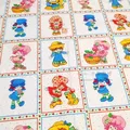 1 Yard Cartoon Strawberry Girl Print tessuto 100% cotone per vestiti da ragazza fodera per cuscino