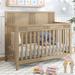 Pine Solid Wood Baby Safe Crib,Non-Toxic Finish