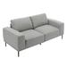 74.8'' Mid-Century Modern Linen Upholstered Loveseat Sofa With High Resilience Sponge,2 Seat,Dark Grey