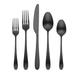 Poet Black Satin 20-Piece Flatware Set