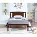 Twin Size Wood Platform Bed Frame with Headboard For Kids