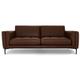 Furnhouse Ibbe Design Braun 3-Sitzer Sofa Orlando Echtlederbezug Taschenfederkern Polsterung Polstersofa für Wohnzimmer